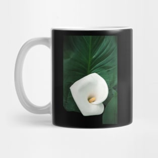 Calla lily and leaves Mug